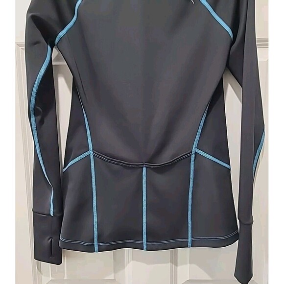 Columbia Half Zip Omni-wick Titanium Fitted Running Cycling Shirt Black Sz S - Picture 6 of 9